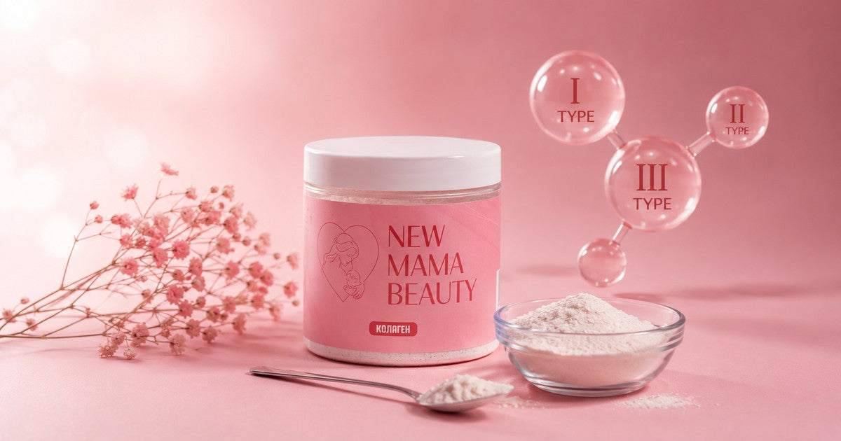 NEW MAMA BEAUTY и видовете колаген тип I, II и III